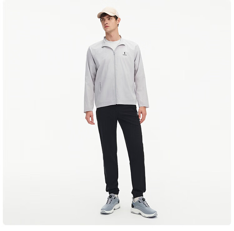 Biyinlefen Golf [UV Protection] Spring Summer Men's Sports Casual Fashion Versatile Stand Collar Stretch Comfortable Jacket 10